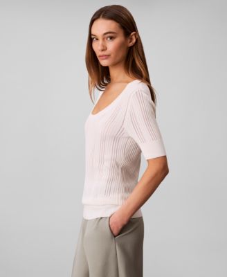 Women's Gauge Short-Sleeve Sweater