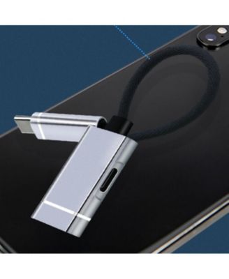 2-in-1 USB C Hub, 5Gbps Data Transfer & PD Charging, Aluminum Portable Adapter for Laptop/Phone/Travel