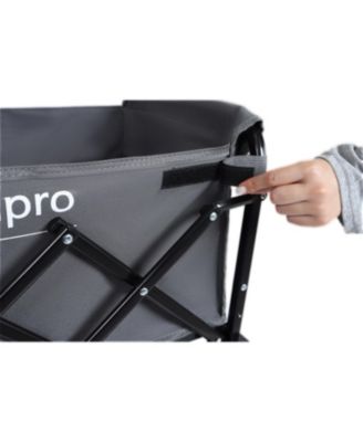 Expandable Dual-Layer Storage Wagon Utility Carts w/ 225LBS Capacity, 360° All-Terrain Wheels