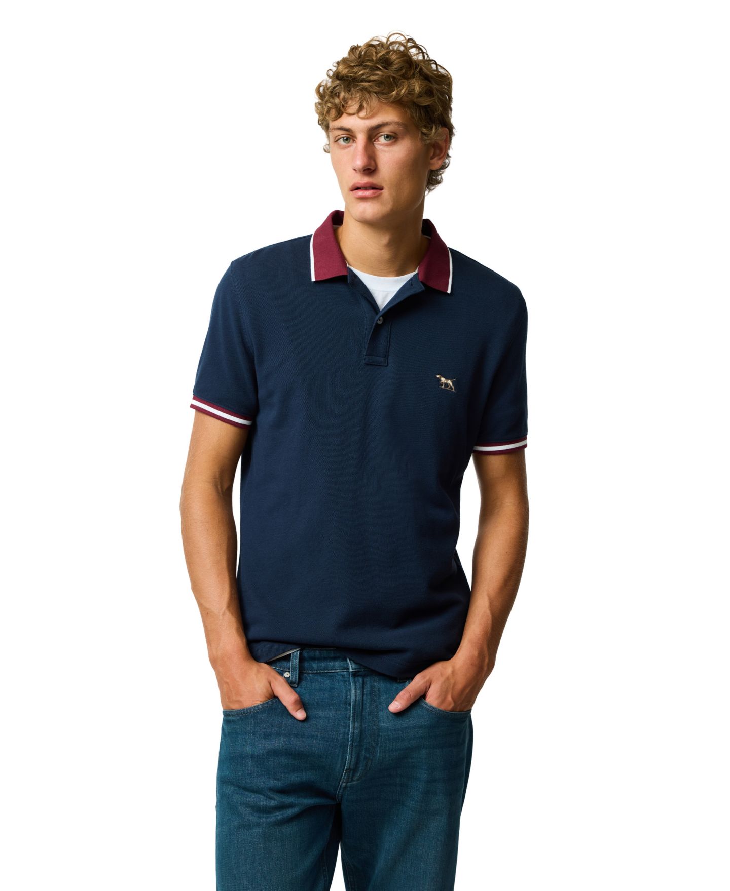Мужское поло Rodd & Gunn New Lynn Sport Fit Polo Shirt, цвет: Eclipse — фото 1