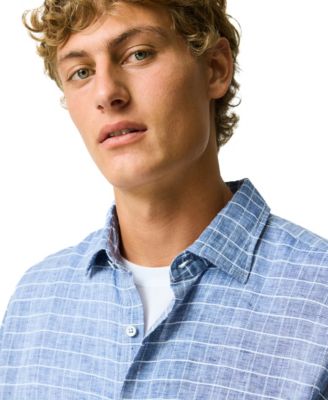 Men's Regular Fit Croft View Short Sleeve Linen Shirt