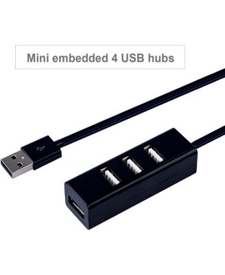 4-Port USB 2.0 Hub High-Speed 480Mbps, Compact Portable Splitter – Ideal for Professionals,Home Users