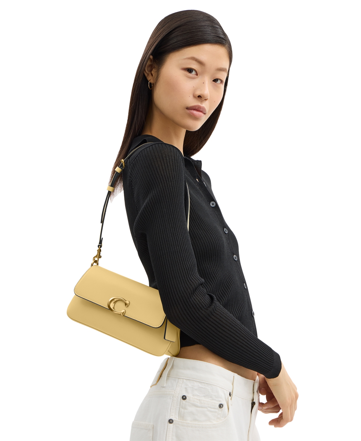 Coach Jet Small Leather Slim Shoulder Bag