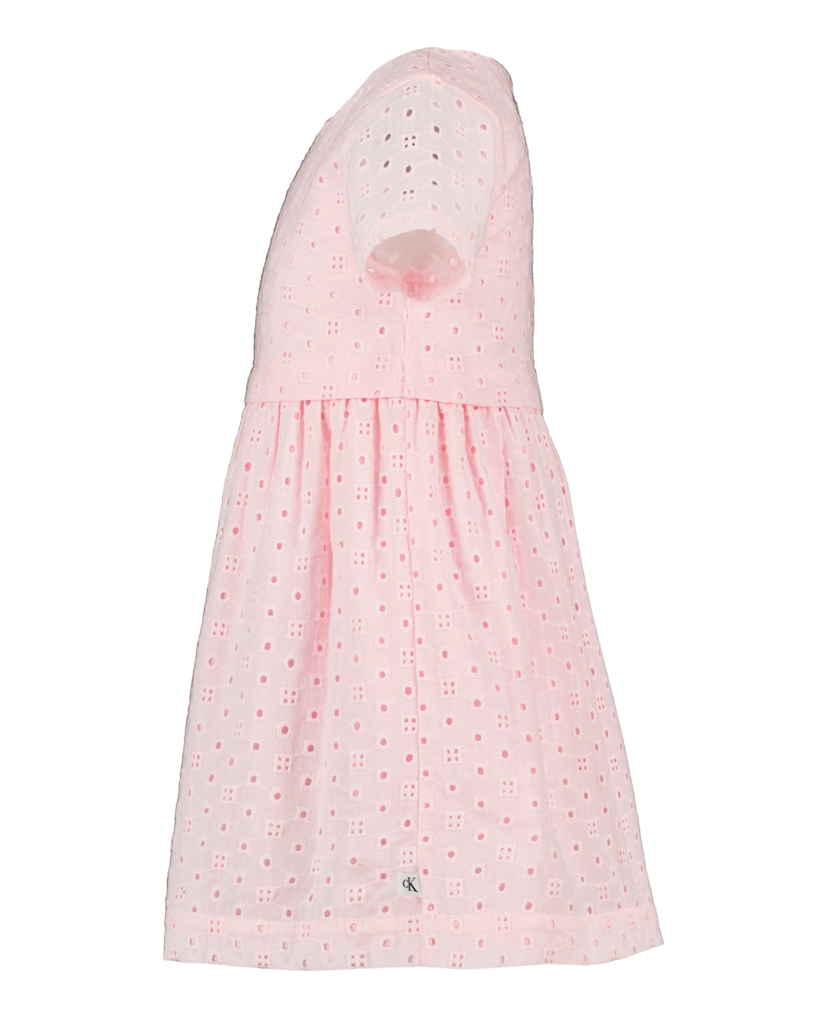 Calvin Klein Girls' Toddler 2T-4T Eyelet Flare Skirt Dress
