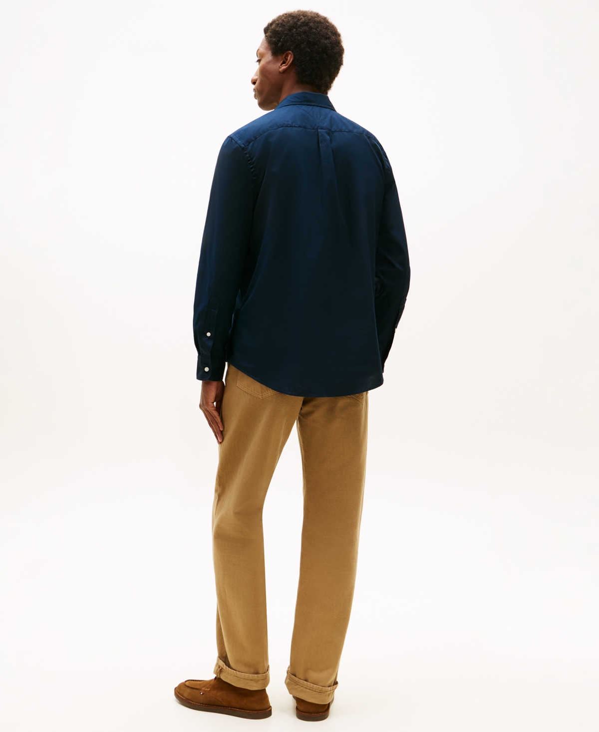 Tommy Hilfiger Men's Regular-Fit Stretch Poplin Button-Down Shirt