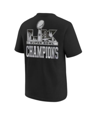 Big Boys and Girls Black Seattle Seahawks Super Bowl LX Champions Locker Room Trophy Collection Authentic T-Shirt