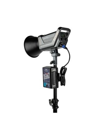 RC 220D Daylight COB LED Video 2-Light Kit, Bundle with 10' Turtle Base C-Stand