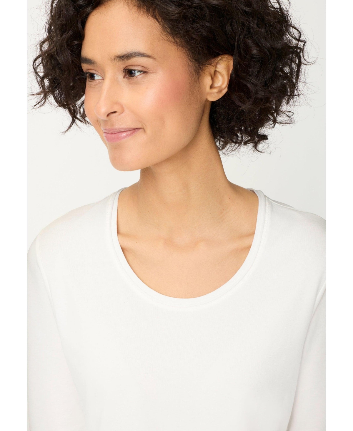 Olsen Women's Solid 3/4 Sleeve T-Shirt