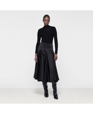 Women's Flared Godet Skirt