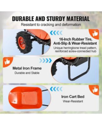 Heavy-Duty Electric Wheelbarrow with 7 Cu.Ft Capacity & Dual Wheels