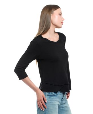 Women's 3/4 Sleeve Mock Layer Tee