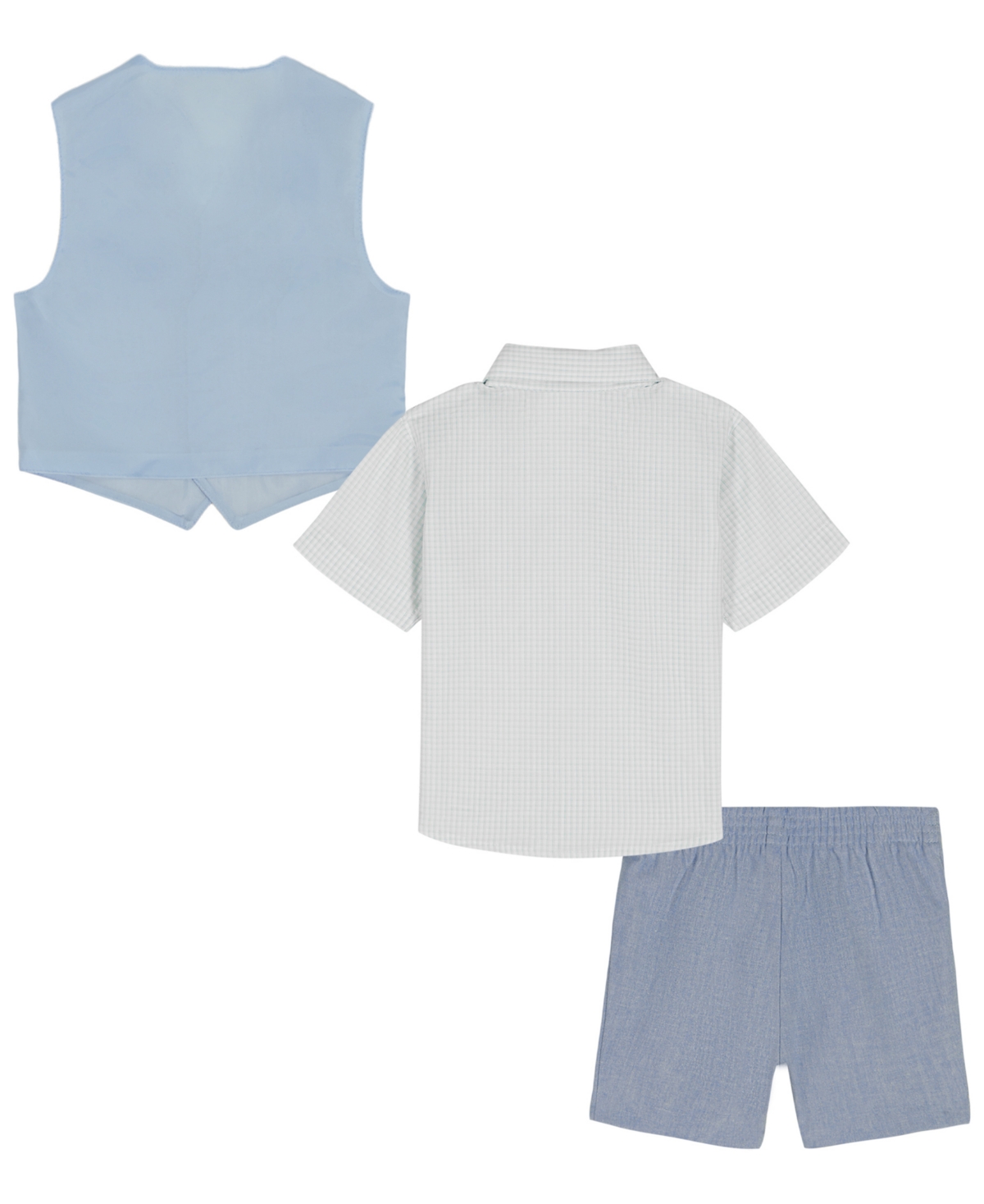 Nautica Baby Boys' Short Sleeve Shirt, Vest and Shorts, 3-Piece Set