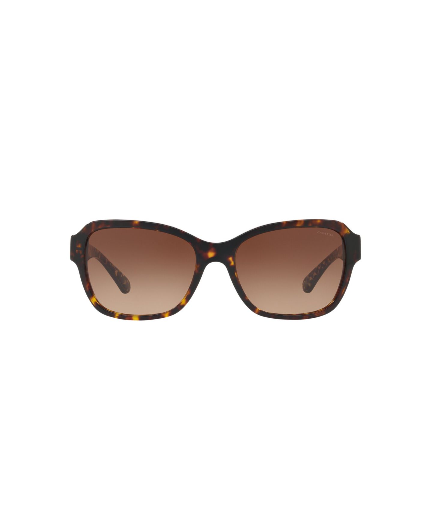 Женские солнцезащитные очки Coach Rectangle Sunglasses, L1010 HC8232, цвет: Тёмный черепаховый — фото 2