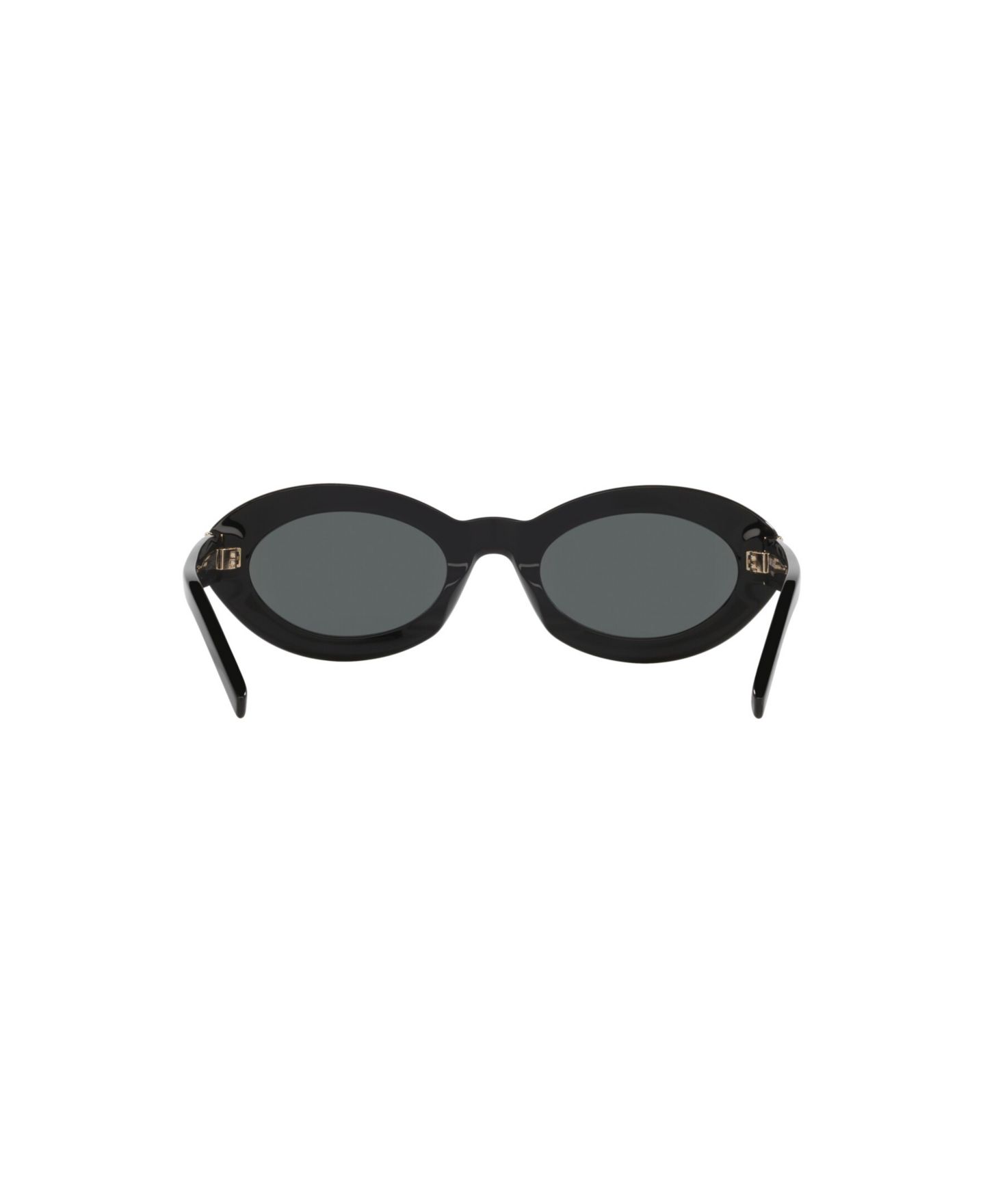 Женские солнцезащитные очки Saint Laurent Oval Sunglasses, SL M136 YS000585, цвет: Чёрный — фото 4
