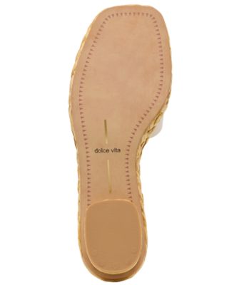 Women's Dixi Slide-Low Raffia Heel Dress Sandals