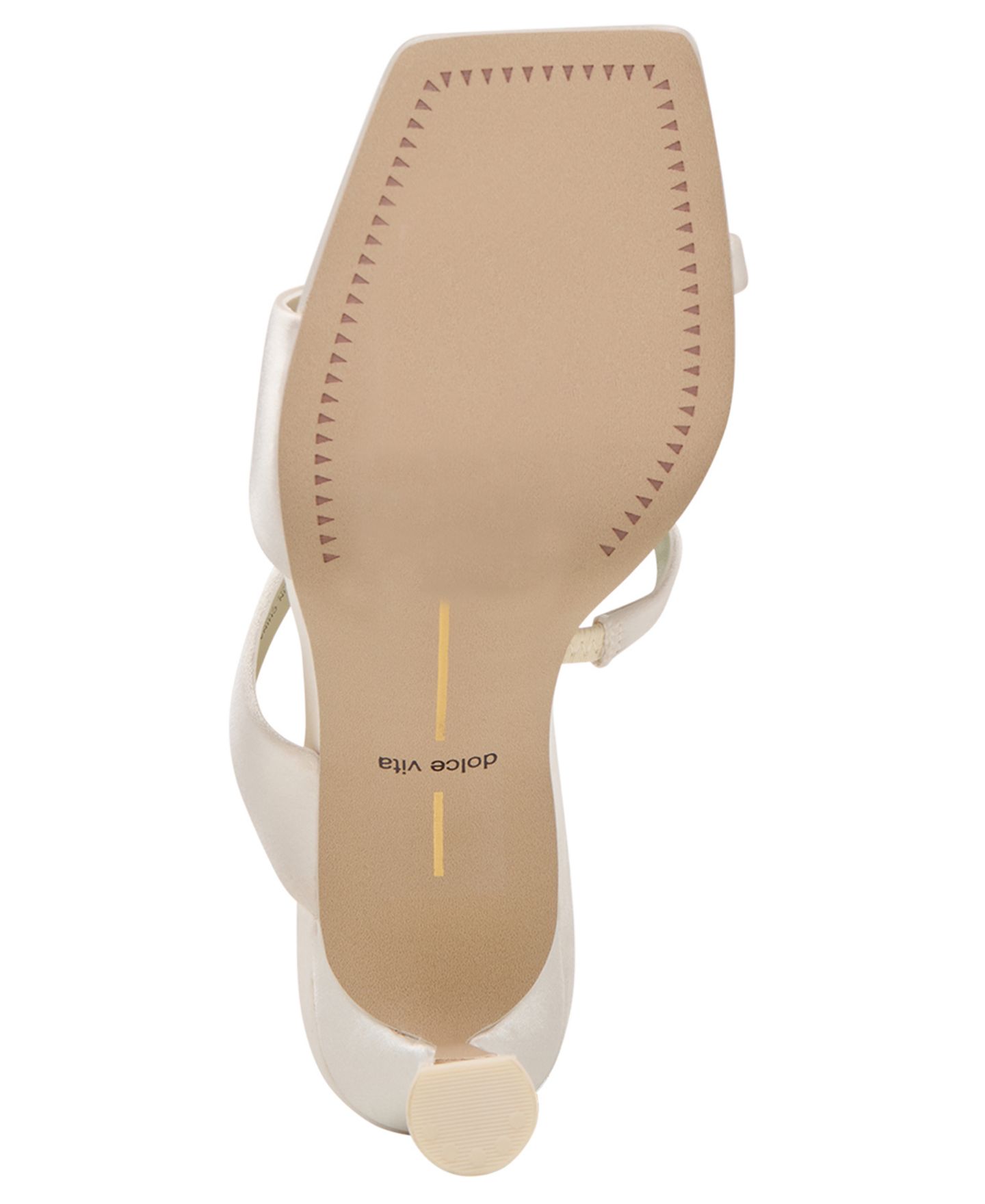 Женские сандалии Dolce Vita Icelyn Strappy Double Band High Heel Dress Sandals, цвет: Слоновая кость атласный — фото 5