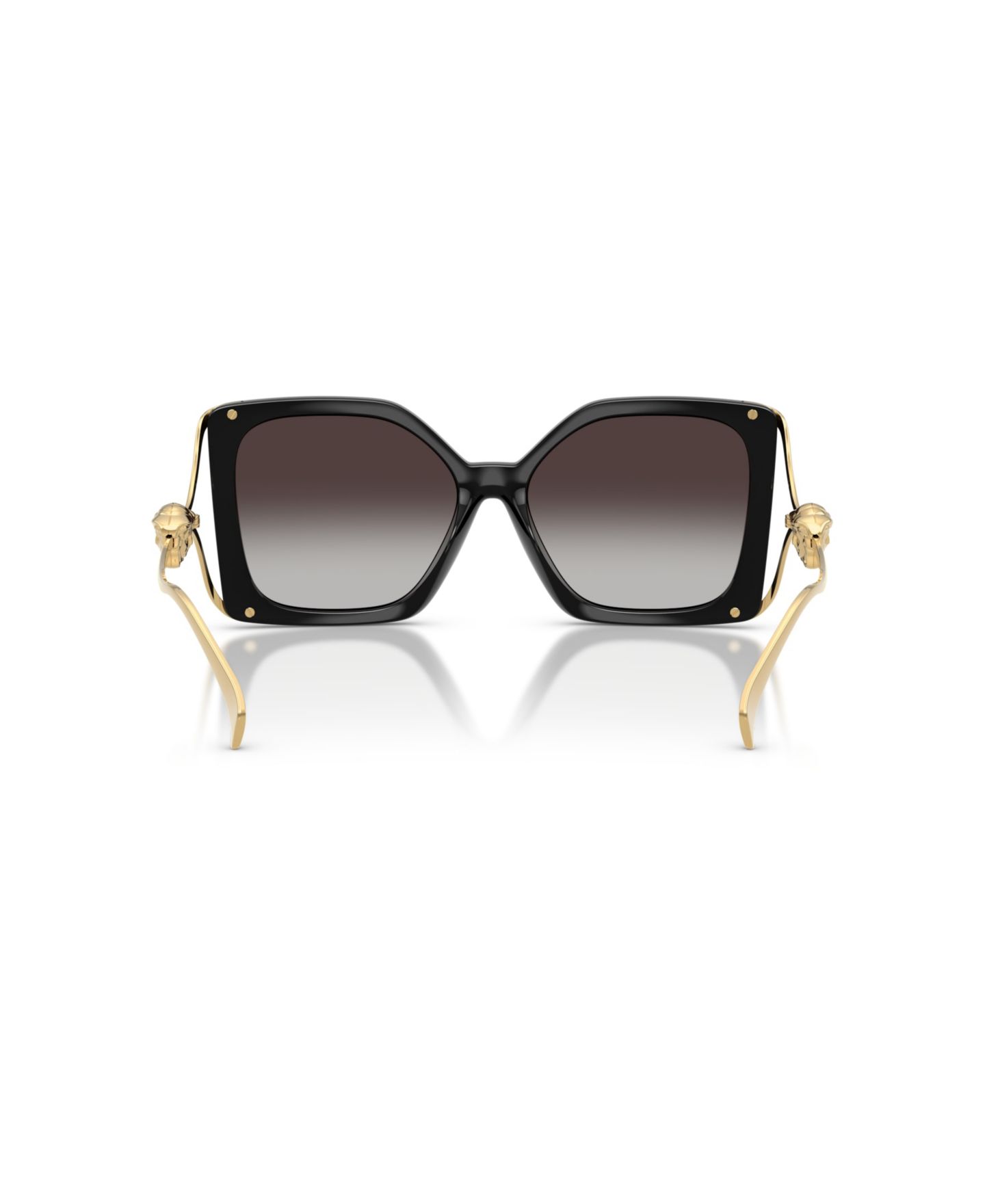 Женские солнцезащитные очки Versace Square Sunglasses, VE4502U, цвет: Чёрный — фото 5