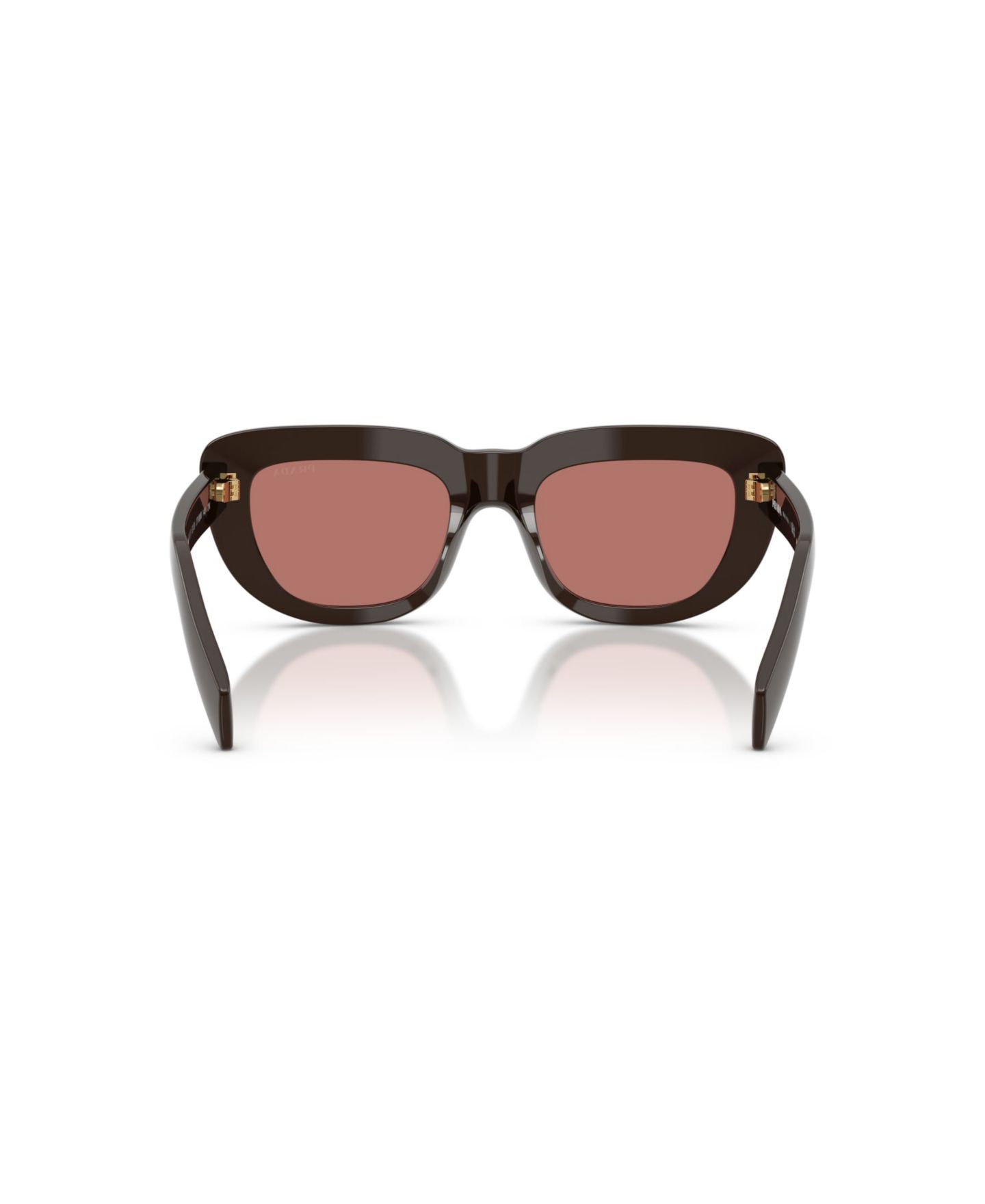 Женские солнцезащитные очки PRADA Rectangle Sunglasses, PR D07S, цвет: Cigar — фото 4