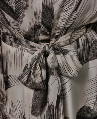 Plus Size Balloon-Sleeve Shirt Dress