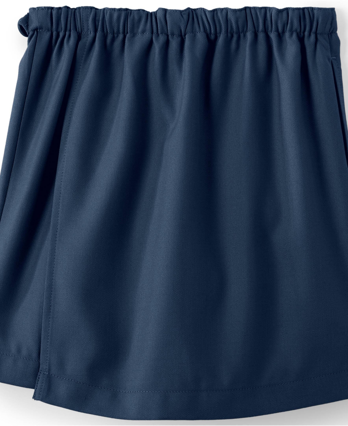 Lands' End Women's Solid A Line Tab Top of Knee Skort