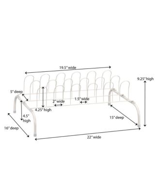 9-Pair Metal Wire Shoe Rack