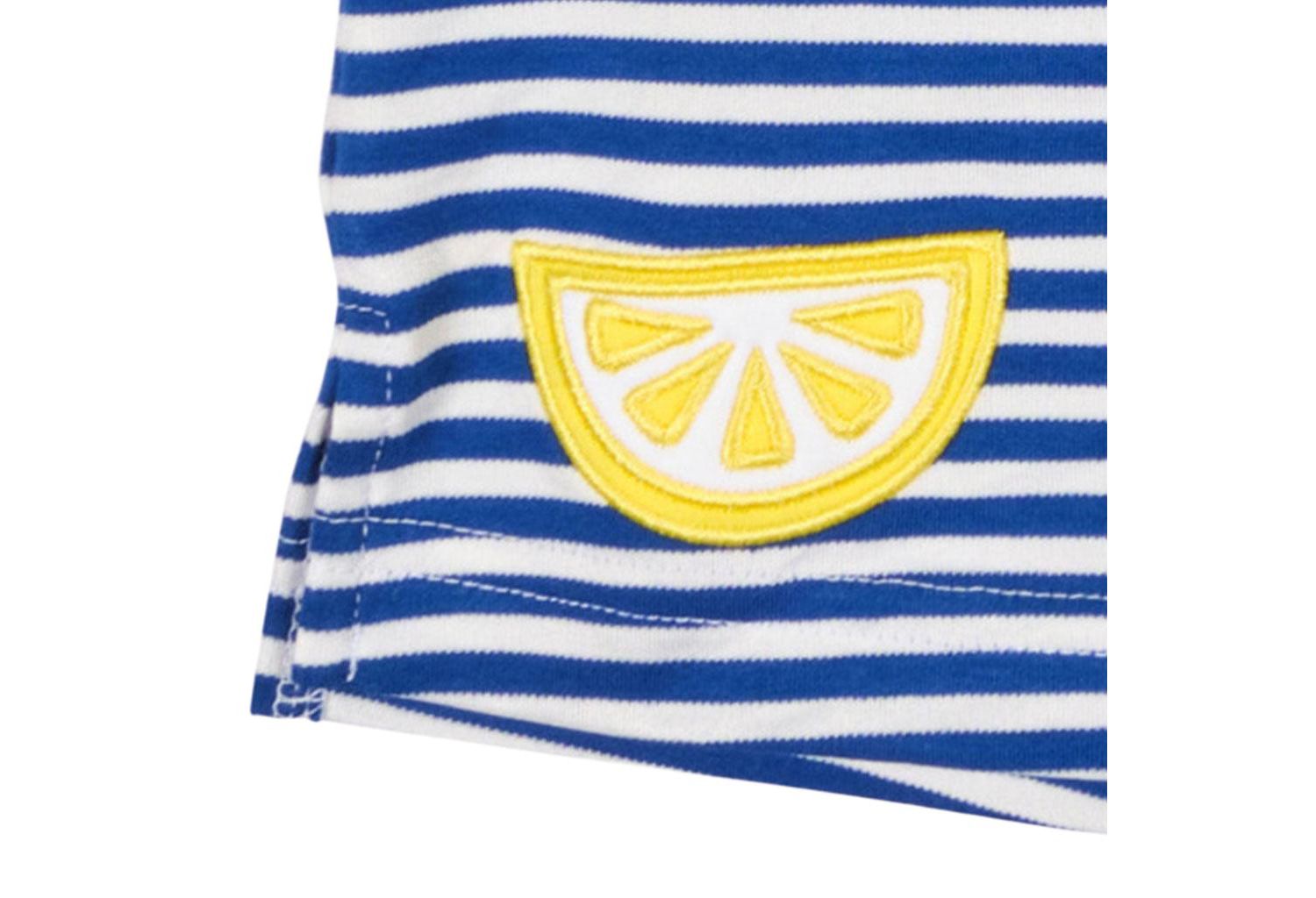 Baby Girl Stripe Knit Short Set With Fruit Slices