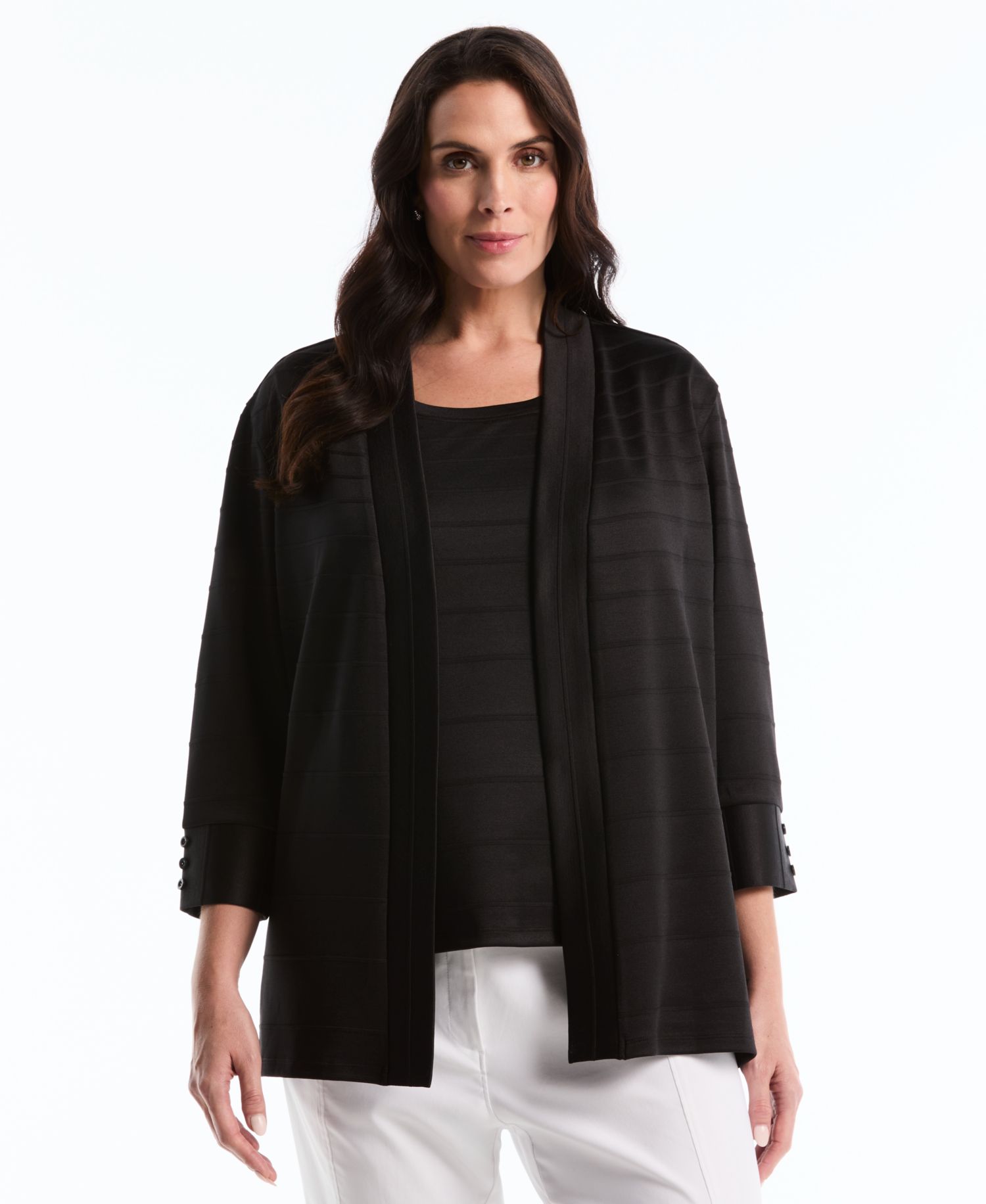 Petite Ottoman Knit Cardigan Sweater
