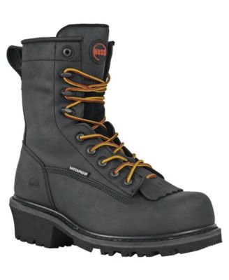 Men's Cross-Cut Logger Composite-Toe Work Boots
