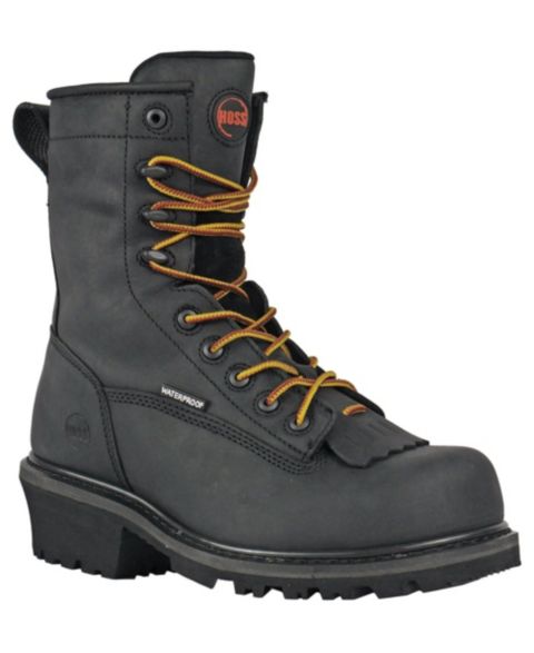 Мужские ботинки Hoss Boot Company Cross-Cut Logger Composite-Toe Work Boots, цвет: Чёрный