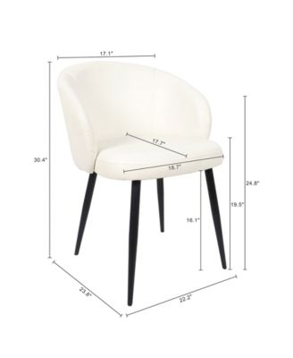 Looma Faux Leather Upholstered Dining Side Chairs, Set of 2