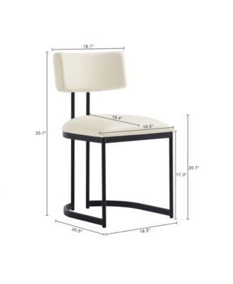 Juno Faux Leather Upholstered Dining Side Chair, Set of 2