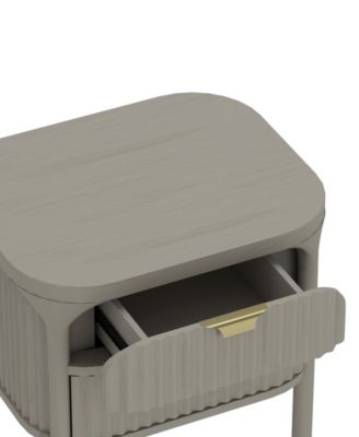 Park 24" Rubberwood 2-Drawer Nightstand