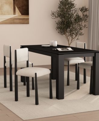 Lennor Boucle Upholstered Dining Side Chairs, Set of 2