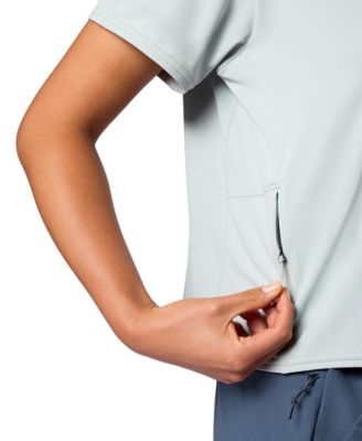 Women's Air Exchange UPF 50 Crew Short Sleeve Ribbed Collar T-Shirts