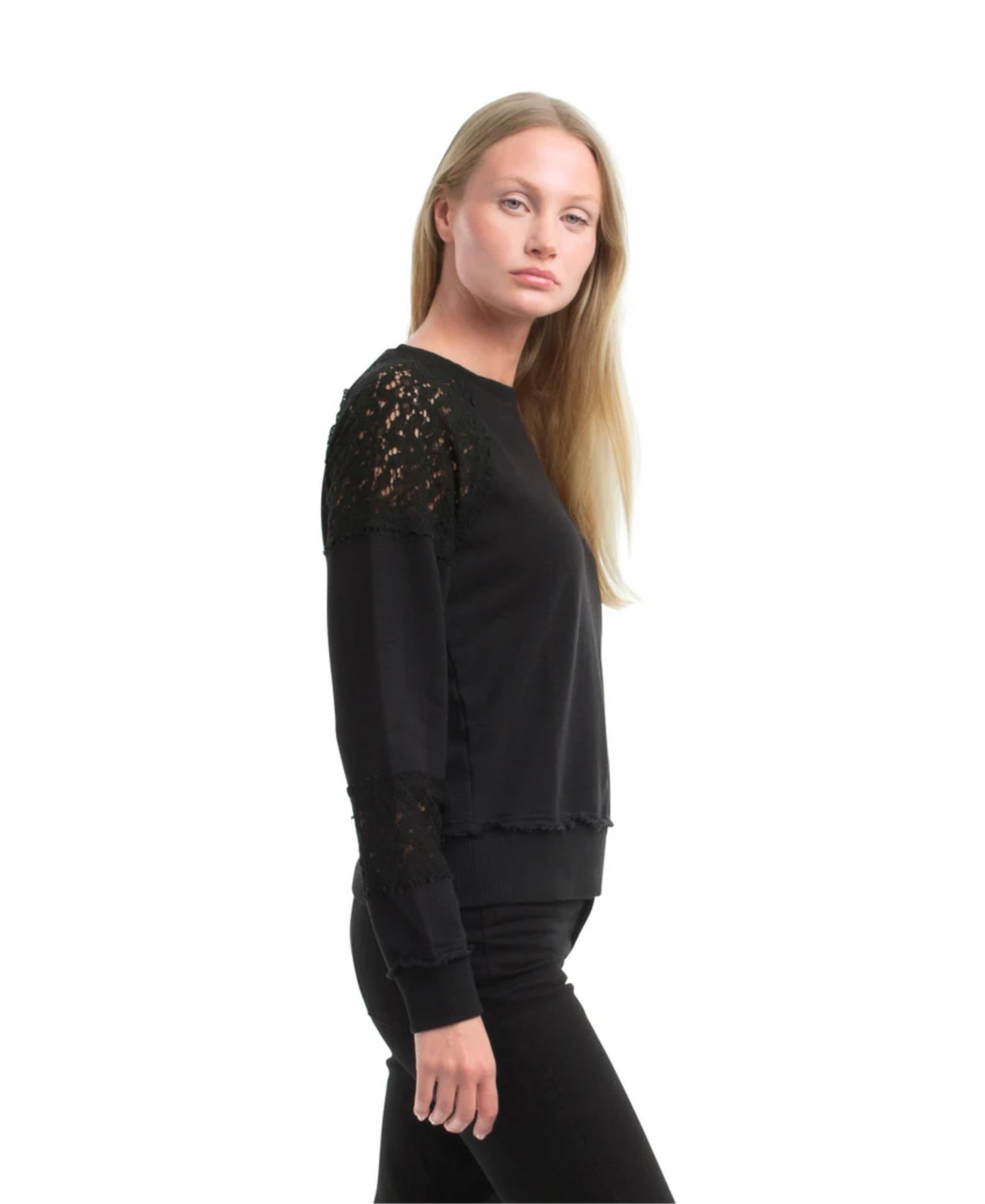 Women's Lace Details Sweatshirt