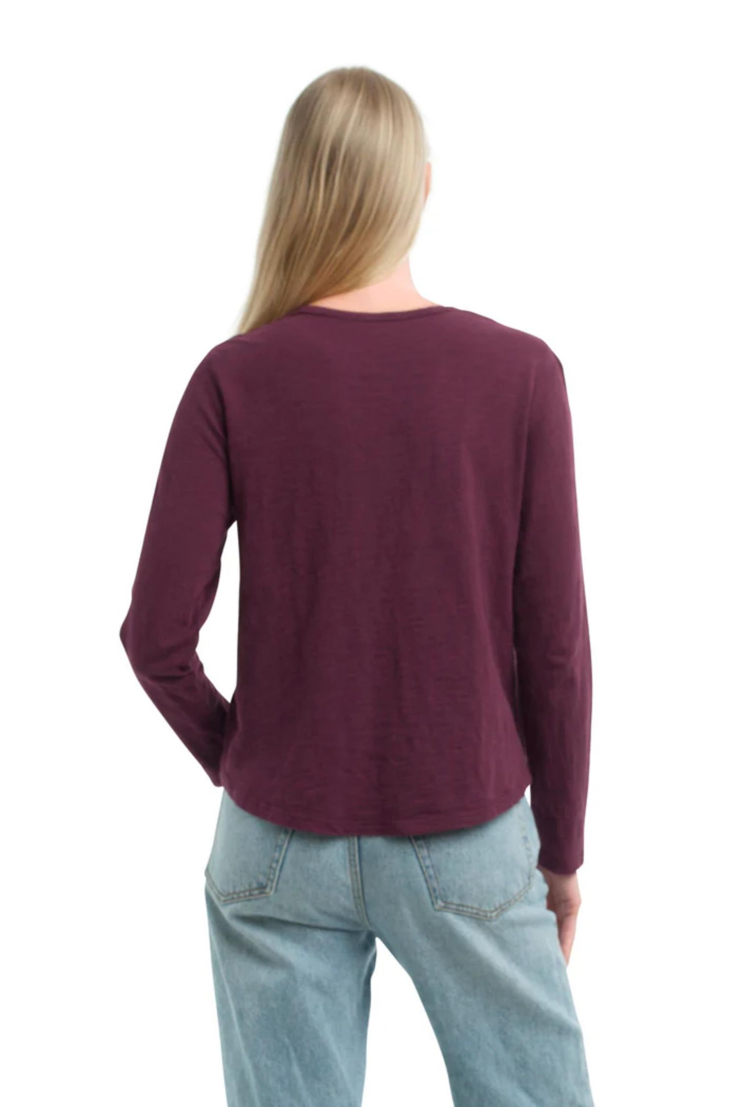 Women's Lace Yoke Henley Tee