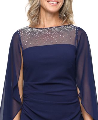 Women's Column Boat Neck Ball Gown