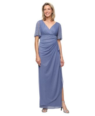 Women's Empire Waist V-Neck Gown