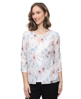 Women's Sequin Detail Boat Neck Twinset Top