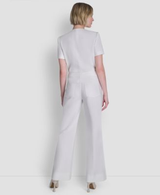 Women's Straight Leg Pintuck Pants