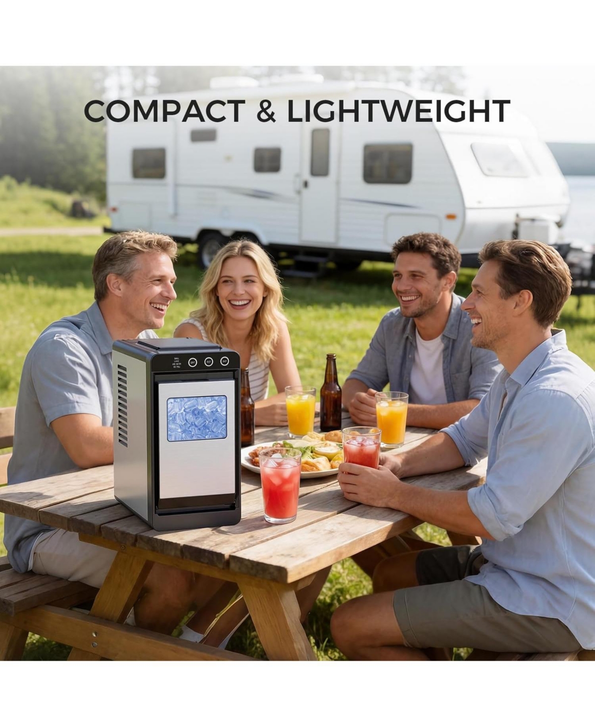 Cowsar Countertop Ice Maker, 26 lbs/24H Self-Cleaning