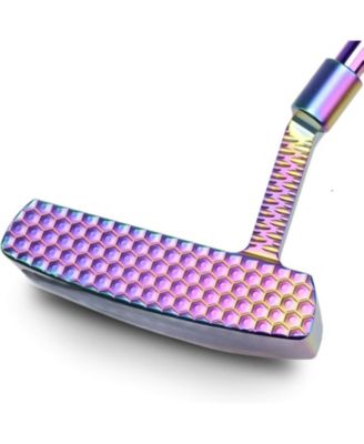 ARONKL 33inch Golf Club Putter Men's Right Hand with Black Red HeadCovers PU Grip CNC Steel Mallet Professional