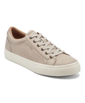 Women's Dailey Leather Low Profile Lace-Up Sneakers