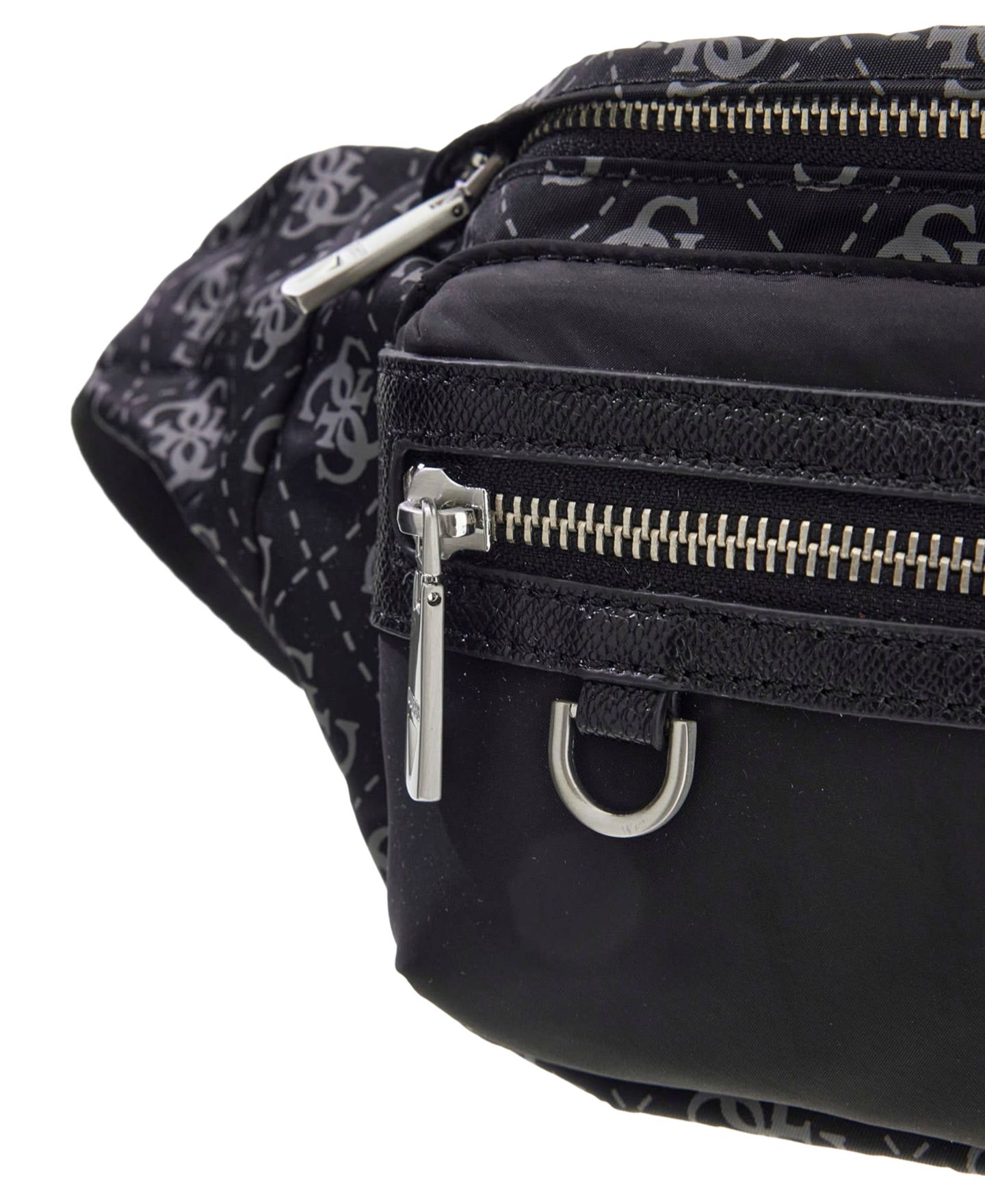Мужская сумка GUESS Berlin Monogram Detail Bum, цвет: Чёрный — фото 3