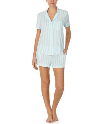 Sleepwear Short-Sleeve Modal Jersey Notch Collar Boxer PJ Set