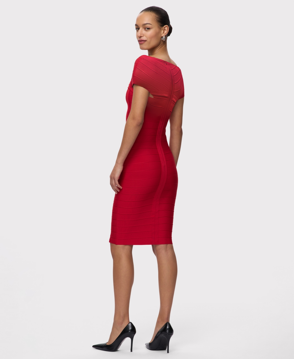 Herve Leger Women's Premiere Square Neck Dress