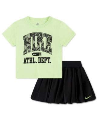 Girls' 4-6X Lace It Up Crewneck T-Shirt and Scooter Shorts, 2-Piece Set
