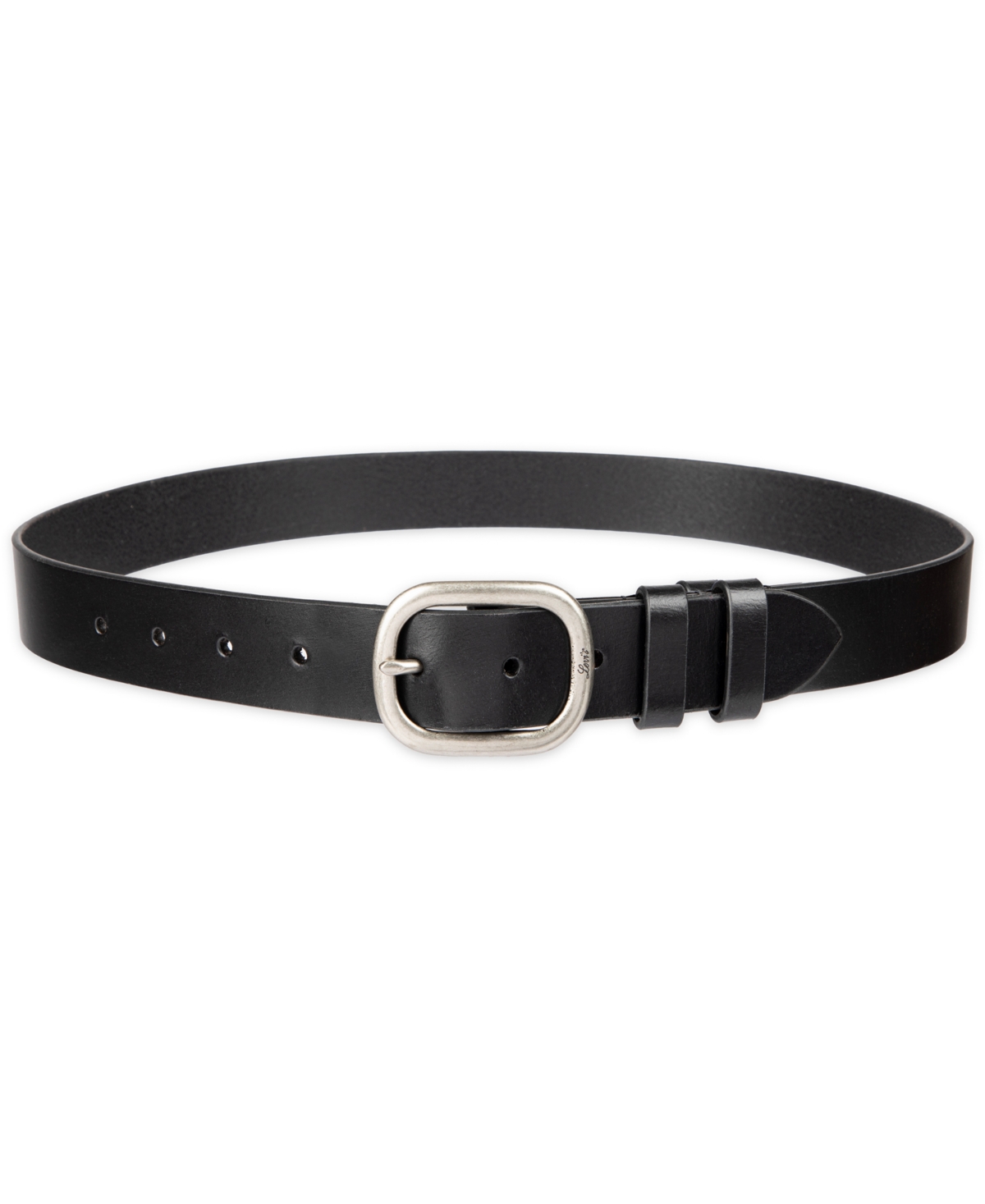 Levi's Women's Casual Center Bar Double Loop Leather Belt