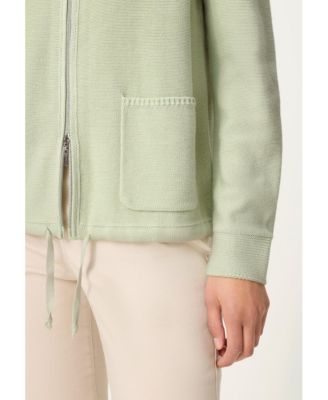 Women's Zip Front Mock Cardigan