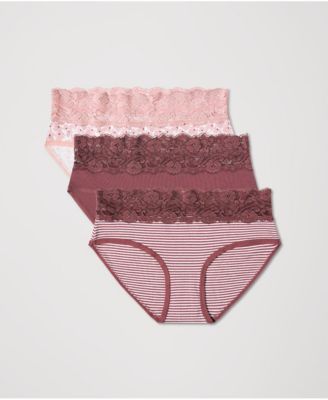 Women's Lace Waist Brief 3-Pack